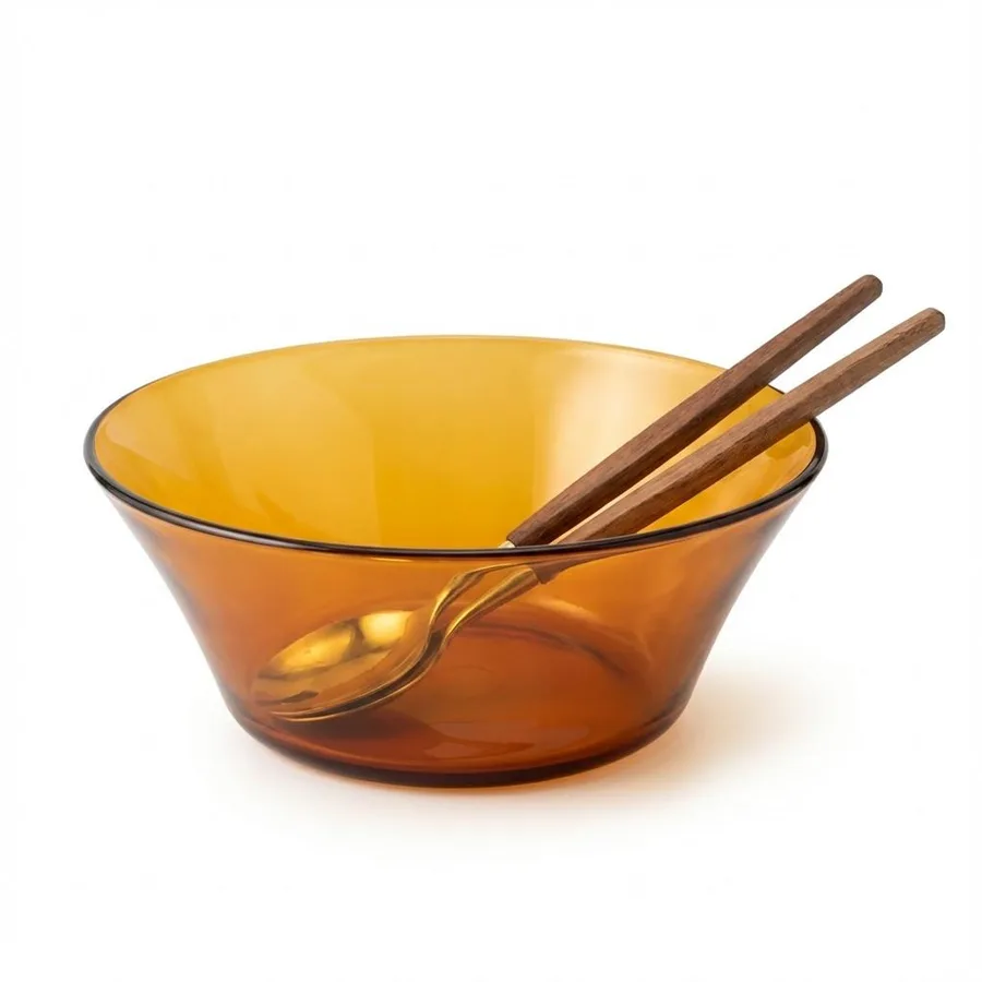 קערת זכוכית בצבע ענבר DURALEX - קוטר 23 ס"מ