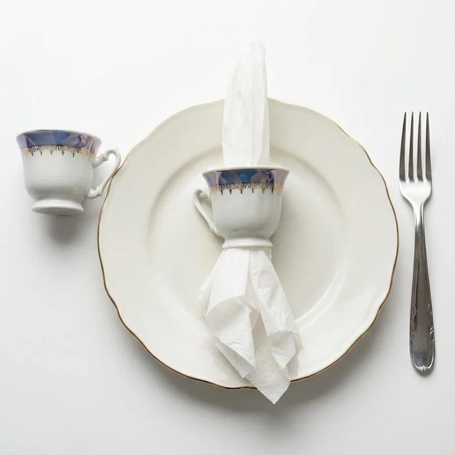 חבק למפיות מספל פורצלן וינטג'