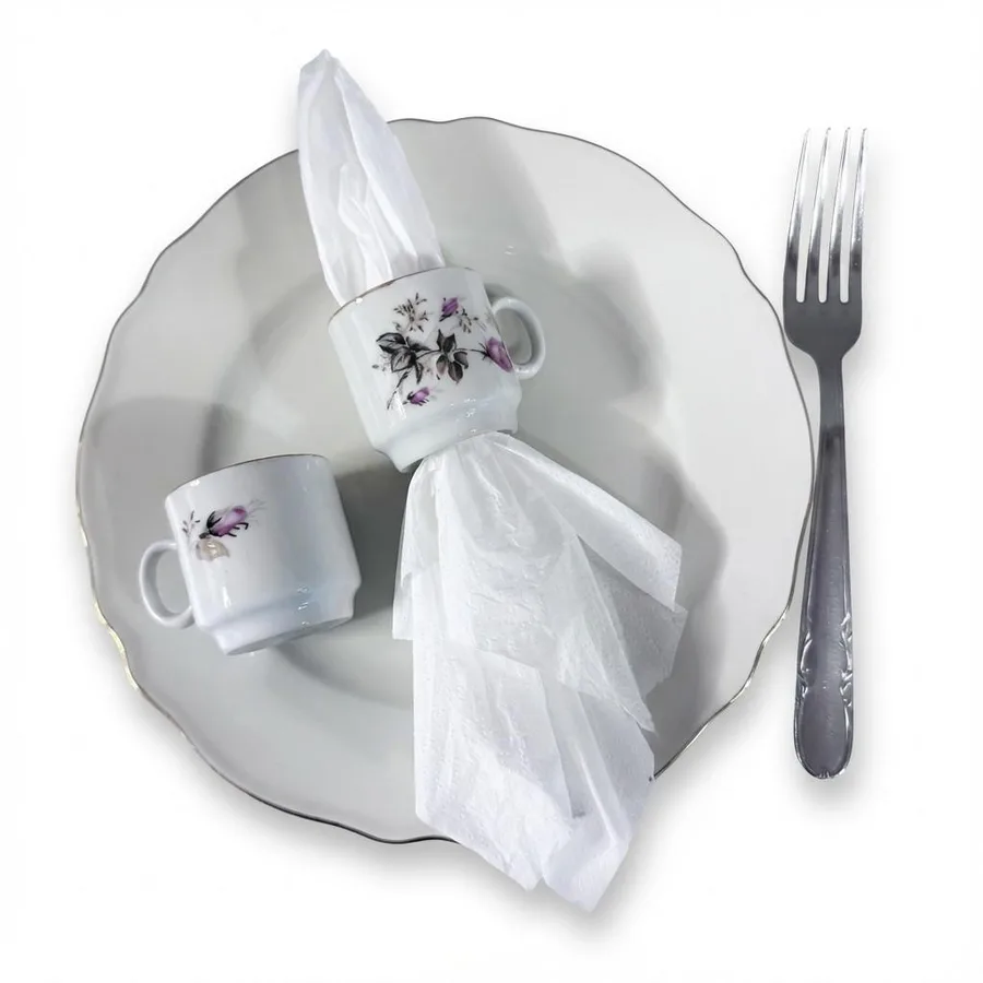 חבק למפיות מספל פורצלן וינטג'