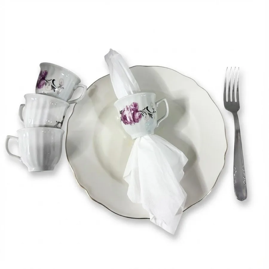 חבק למפיות מספל פורצלן וינטג'