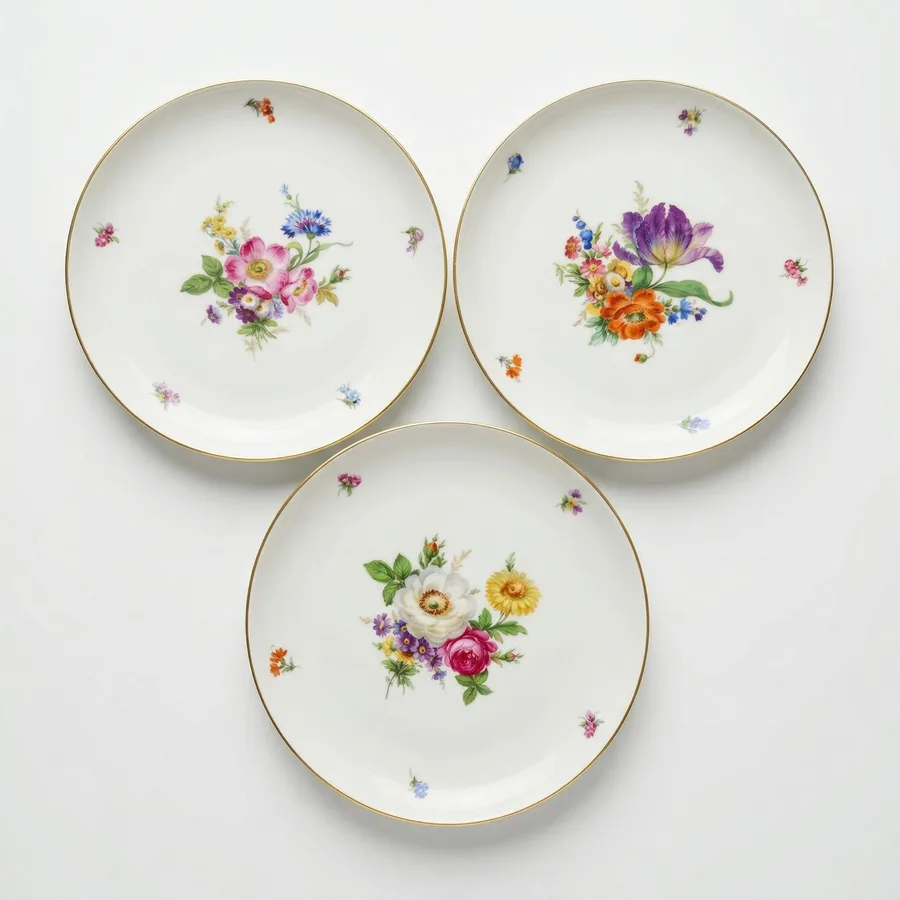 צלחת קוטר 18 ס"מ מפורצלן חלק מסרוויס חן