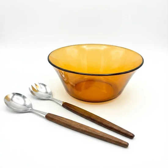 קערת זכוכית בצבע ענבר DURALEX - קוטר 20 ס"מ