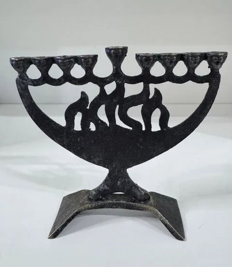 חנוכיה מפליז - וינטג