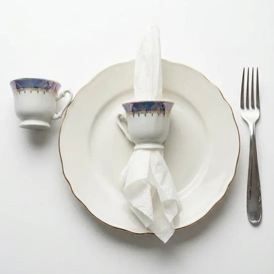 חבק למפיות מספל פורצלן וינטג'