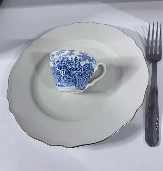 חבק יחיד למפיות מספל פורצלן וינטג'