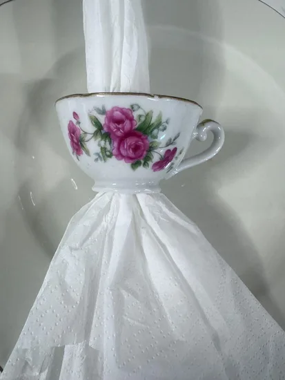 חבק יחיד למפיות מספל פורצלן וינטג'