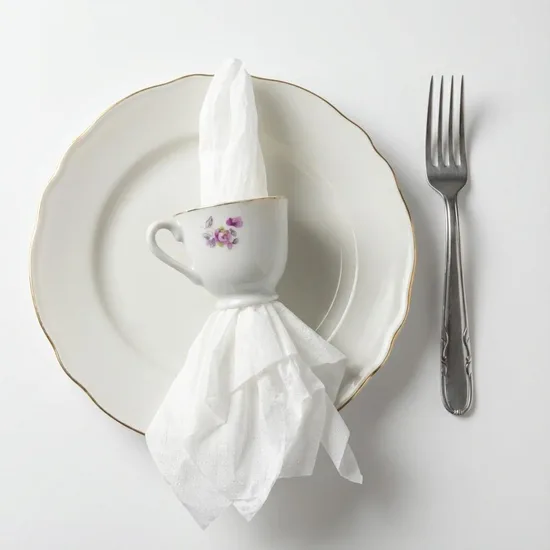 חבק יחיד למפיות מספל פורצלן וינטג'