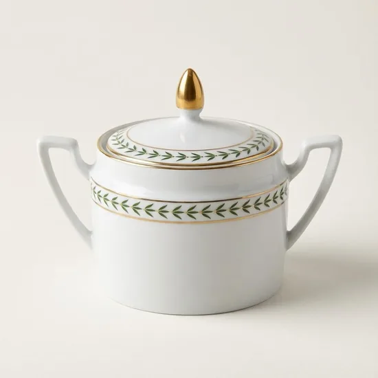 כלי קטן עם מכסה מפורצלן