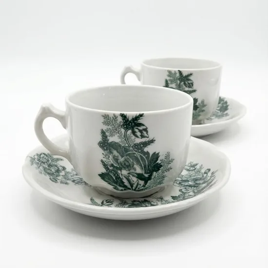 ספל וצלחת מחרס