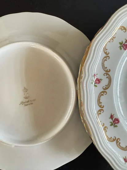 צלחת מנה עיקרית מפורצלן קוטר 24 ס"מ