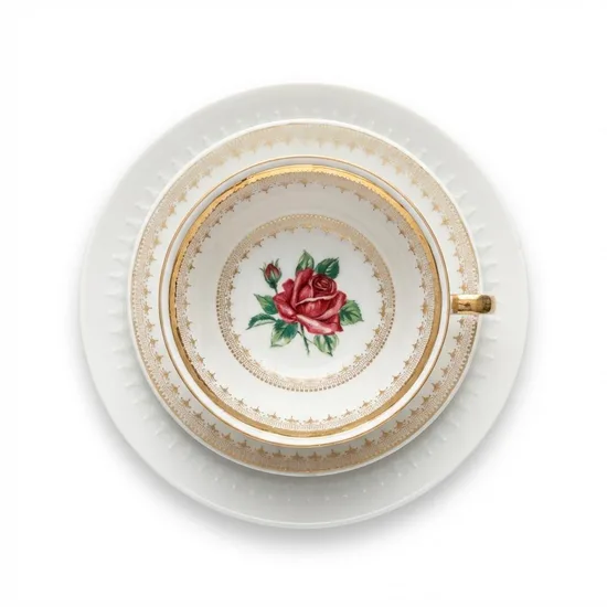 סט בודד טריו מפורצלן