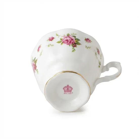 סט בודד ספל וצלחת מפורצלן