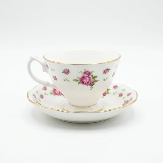 סט בודד ספל וצלחת מפורצלן