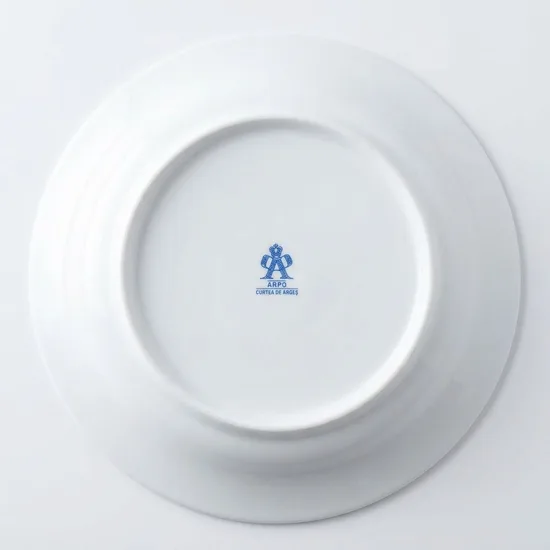 צלחת מנה ראשונה מפורצלן קוטר 19.5 ס"מ