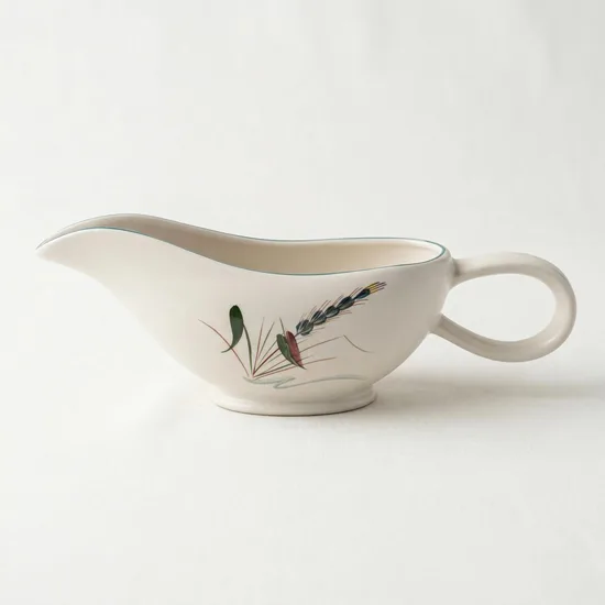 כלי רוטב חרס אנגלי סרוויס פס ירוק