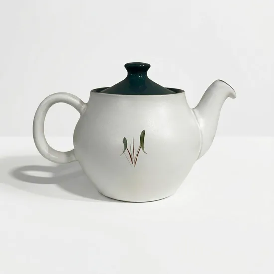 קומקום קטן חרס אנגלי סרוויס פס ירוק