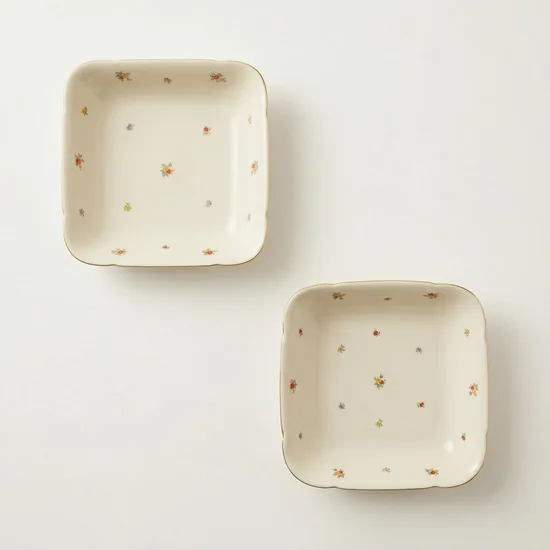 קערה מרובעת קוטר 22/22 ס"מ חלק מסרוויס דין