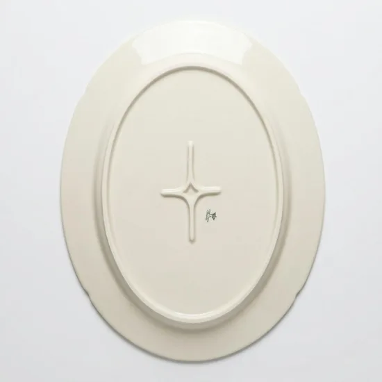 מגש אובלי קוטר 37/27 ס"מ חלק מסרוויס דין