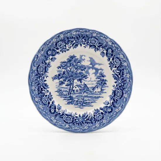 צלחת קוטר 15 ס"מ מחרס אנגלי