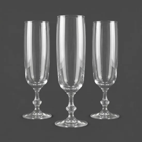 גביע גבוהה מקריסטל/זכוכית