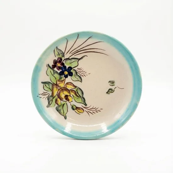 ​צלחת עוגה מחרס  קוטר 16 ס"מ