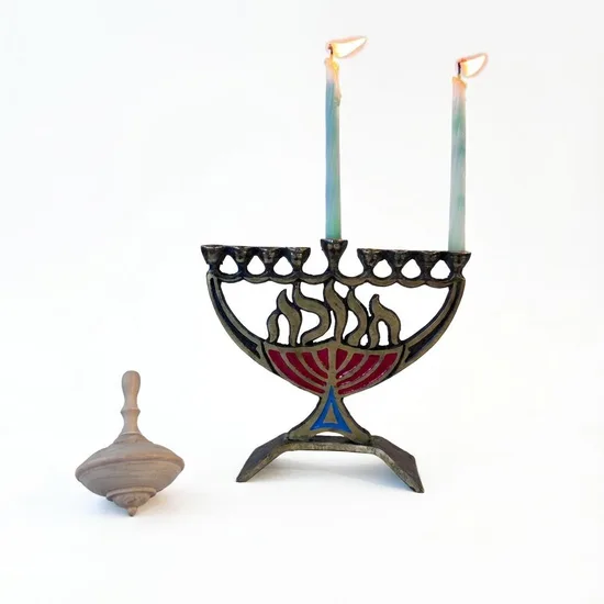 חנוכיה מפליז -  וינטג