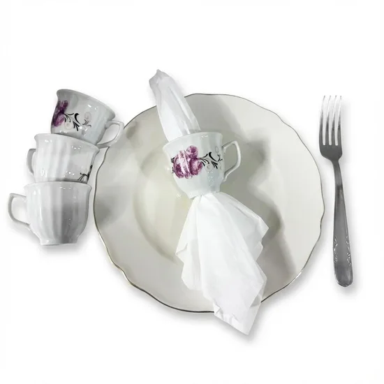 חבק למפיות מספל פורצלן וינטג'