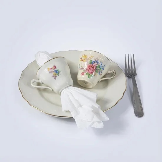 חבקים למפיות מספל פורצלן וינטג'