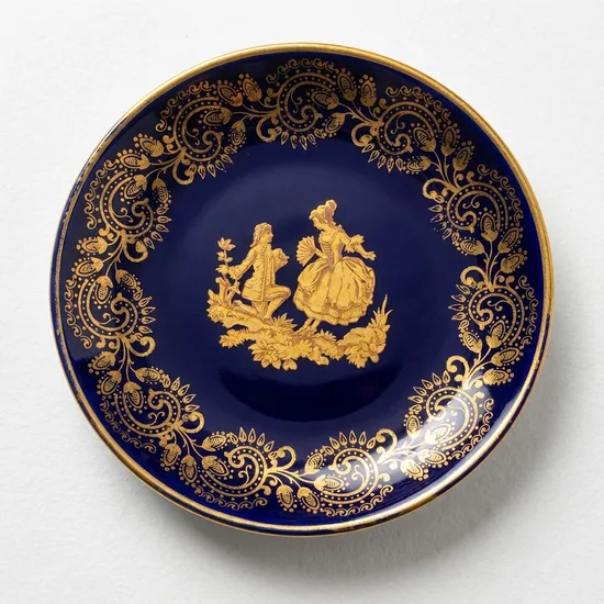 צלחת קטנטנה מפורצלן קוטר 9.5 ס"מ