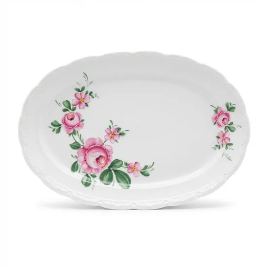 צלחת אובלית להגשה מפורצלן