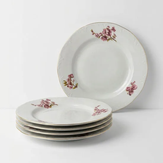 צלחת מנה ראשונה מפורצלן קוטר 19.5 ס"מ