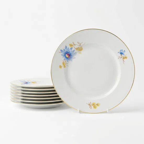 צלחת מנה עיקרית מפורצלן קוטר 25 ס"מ