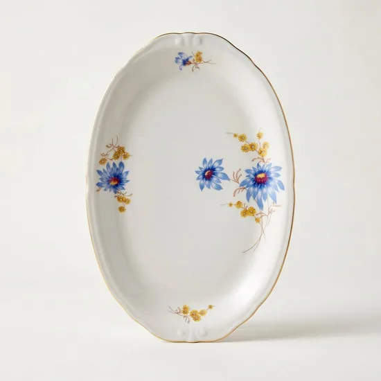 מגש אובלי להגשה  מפורצלן