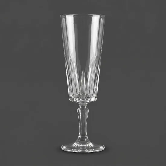 6 גביעים על רגל גבוה מקריסטל להגשת שמפניה נפח 150 מ"ל